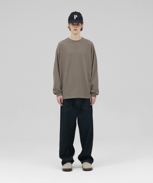 STENDS（ステンズ）の「[M~4XL] ヘビーロングスリーブTシャツ_アッシュブラウン（Tシャツ/カットソー・メンズ・その他・MEDIUM/LARGE/X-LARGE/XX-LARGE/XXX-LARGE/XXXX-LARGE）」の4枚目の写真