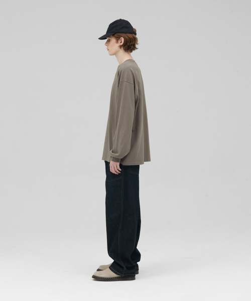 STENDS（ステンズ）の「[M~4XL] ヘビーロングスリーブTシャツ_アッシュブラウン（Tシャツ/カットソー・メンズ・その他・MEDIUM/LARGE/X-LARGE/XX-LARGE/XXX-LARGE/XXXX-LARGE）」の3枚目の写真