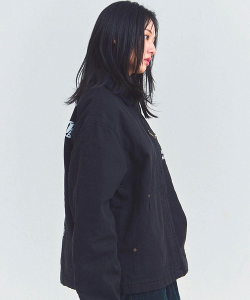 JACKROSE（ジャックローズ）の「B-TRS-バイカラーデトロイト型　ジャケット（その他アウター・メンズ・ブラウン/ブラック・M/L）」の13枚目の写真