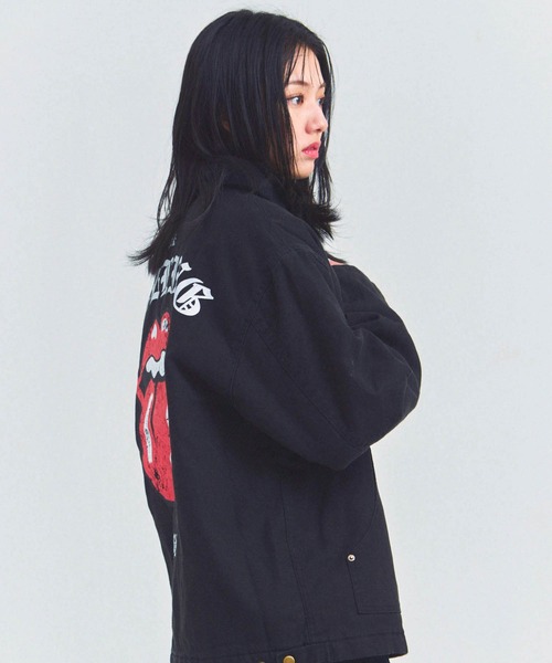 JACKROSE（ジャックローズ）の「B-TRS-バイカラーデトロイト型　ジャケット（その他アウター・メンズ・ブラウン/ブラック・M/L）」の12枚目の写真