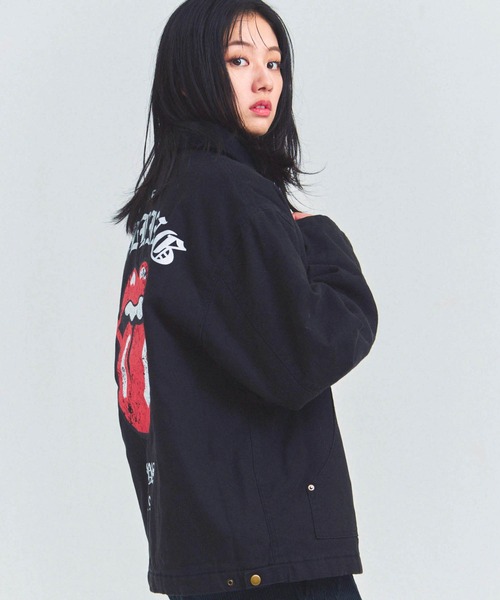 JACKROSE（ジャックローズ）の「B-TRS-バイカラーデトロイト型　ジャケット（その他アウター・メンズ・ブラウン/ブラック・M/L）」の11枚目の写真