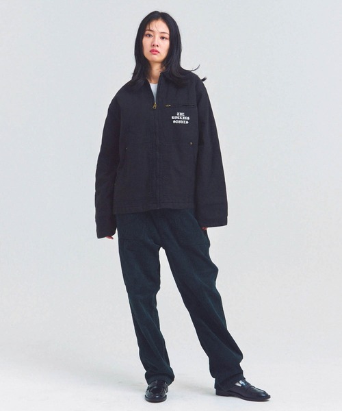 JACKROSE（ジャックローズ）の「B-TRS-バイカラーデトロイト型　ジャケット（その他アウター・メンズ・ブラウン/ブラック・M/L）」の3枚目の写真