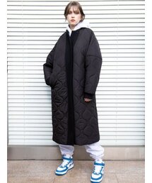 KATRINA K（カトリーナケイ）の「モンスターオーバーロングキルティングダウンジャケット-ブラック（ダウンジャケット/コート）」