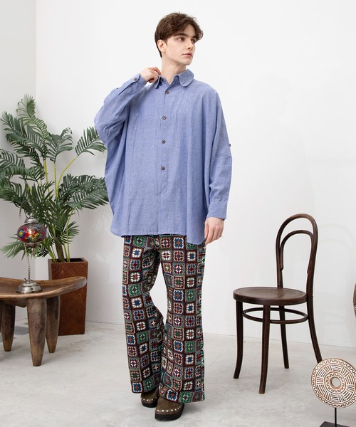 チャイハネ(チャイハネ)の「【チャイハネ】シェピMEN'Sベルボトムパンツ(その他パンツ・メンズ・ホワイト/ブラック・FREE)」の16枚目の写真
