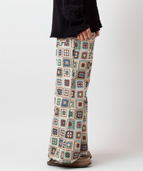 チャイハネ(チャイハネ)の「【チャイハネ】シェピMEN'Sベルボトムパンツ(その他パンツ・メンズ・ホワイト/ブラック・FREE)」の8枚目の写真