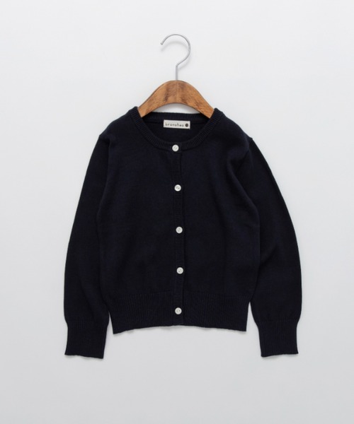 BRANSHES（ブランシェス）の「【フォーマル】ニットカーディガン（カーディガン/ボレロ・キッズ・ネイビー/アイボリー・XL/L/S/M）」の2枚目の写真