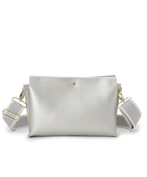 SHOO・LA・RUE(シューラルー)の「配色ベルトがアクセント 3層ショルダーバッグ(ショルダーバッグ・レディース・シルバー/アイボリー/ブラック・00)」の20枚目の写真