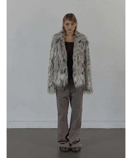SETUP-EXE（セットアップイーエックスイー）の「FAUX FUR JACKET / MIX（ムートンコート・レディース・その他・OS）」の4枚目の写真