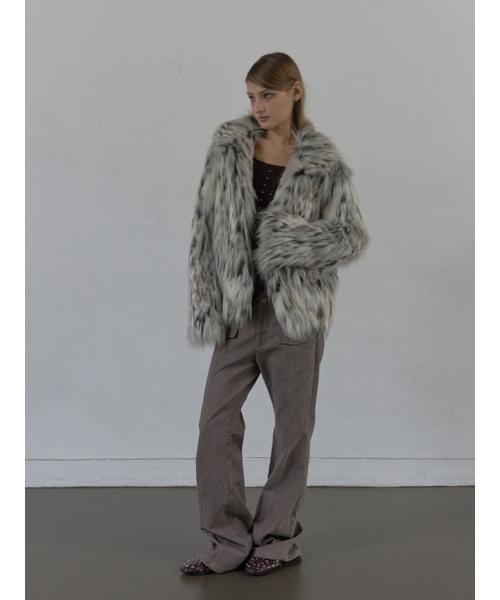 SETUP-EXE（セットアップイーエックスイー）の「FAUX FUR JACKET / MIX（ムートンコート・レディース・その他・OS）」の5枚目の写真