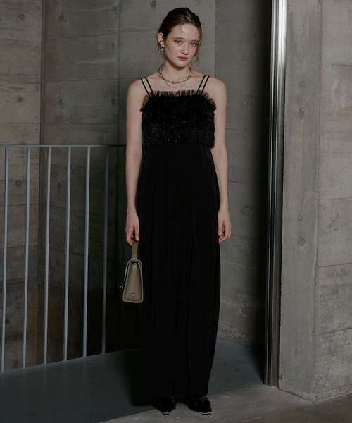 ✨新品タグ付✨LE’RURE Flourish wide pants dress LE'RURE（リルアー）の「Flourish wide pants dress（パンツドレス