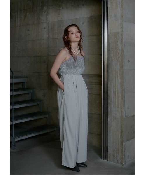 Feather cami pants dress（パンツドレス）｜LE'RURE（リルアー）の
