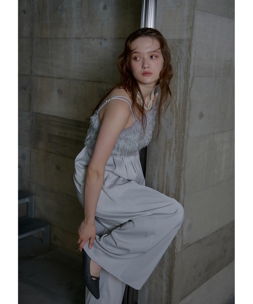 Feather cami pants dress（パンツドレス）｜LE'RURE（リルアー）の