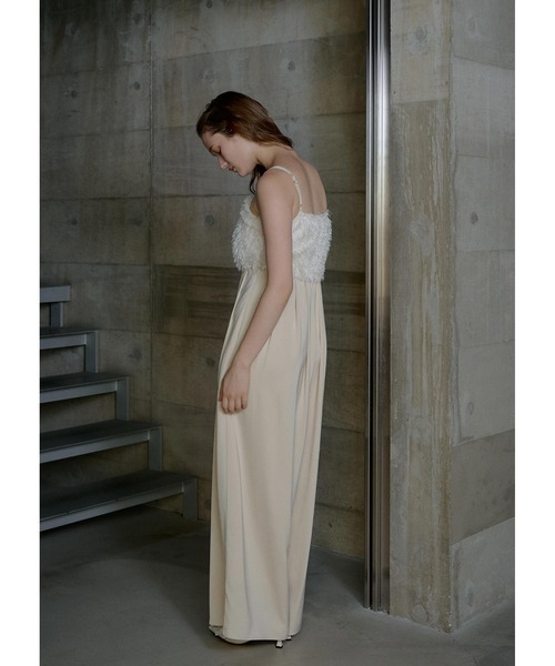 LE'RURE(リルアー)の「Feather cami pants dress(パンツドレス・レディース・ベージュ/グレー/ブラック・TALL/MEDIUM)」の19枚目の写真