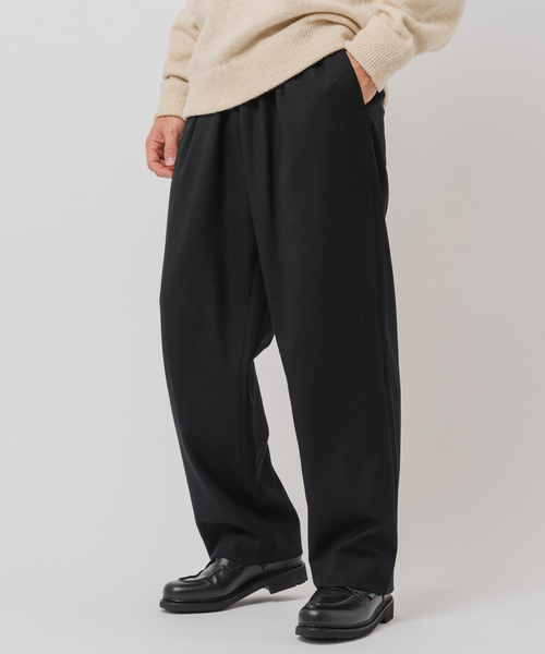 EDIFICE(エディフィス)の「サキソニー 1タック イージーパンツ(スラックス・メンズ・ブラック/チャコールグレー/ブラウン/ネイビー・SMALL/MEDIUM/LARGE)」の8枚目の写真