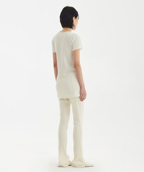 YOUTH(ユース)の「Long-Line Jersey T-Shirt - Ivory(Tシャツ/カットソー・レディース・その他・S/M)」の4枚目の写真