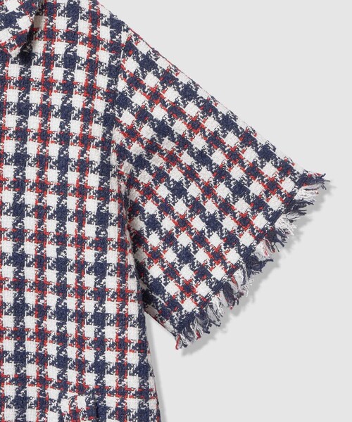 LOULOU WILLOUGHBY】トリコロールツイードワンピース（チュニック