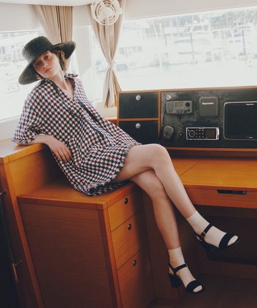 LOULOU WILLOUGHBY】トリコロールツイードワンピース（チュニック