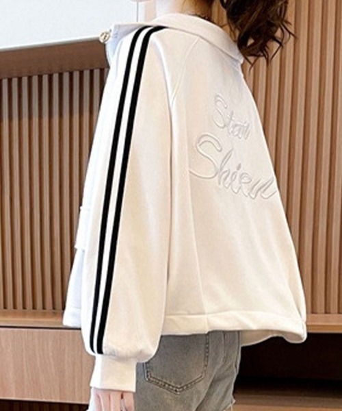 SallyLunn(サリーラン)の「スタンドカラートラックジャケット(その他アウター・レディース・ブラック/グレー/ホワイト・MEDIUM/LARGE)」の15枚目の写真