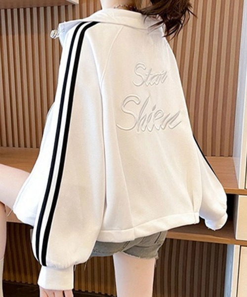 SallyLunn(サリーラン)の「スタンドカラートラックジャケット(その他アウター・レディース・ブラック/グレー/ホワイト・MEDIUM/LARGE)」の14枚目の写真