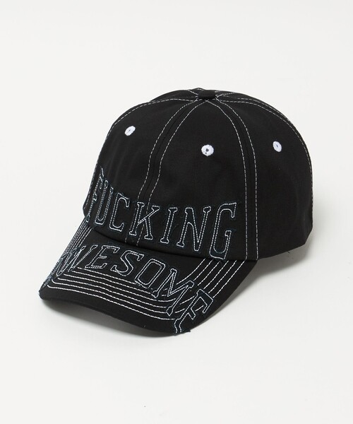 FUCKING AWESOME(ファッキングオーサム)の「<FUCKING AWESOME> KO 6-Panel Hat/キャップ(キャップ・メンズ・ブラック/ナチュラル・FREE)」の2枚目の写真