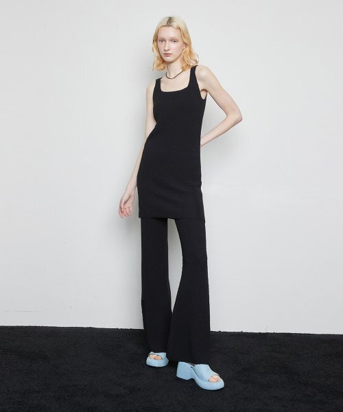 LARTIGENT(ラーティゼン)の「L3 DEMAGE KNIT PANTS(BLACK)(その他パンツ・レディース・その他・FREE)」の2枚目の写真