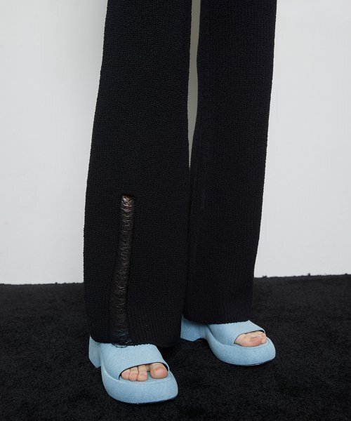LARTIGENT(ラーティゼン)の「L3 DEMAGE KNIT PANTS(BLACK)(その他パンツ・レディース・その他・FREE)」の4枚目の写真