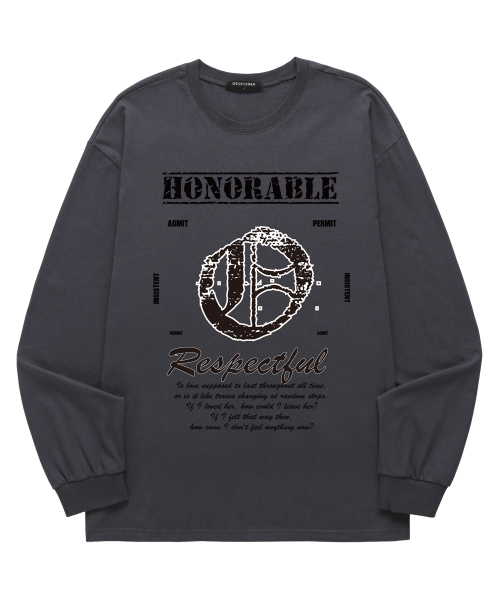VANNWORKS(バンワークス)の「ABO ロングスリーブ (VLS0209) O_チャコール(Tシャツ/カットソー・レディース・その他・XL/XXL/S/M/L)」の3枚目の写真