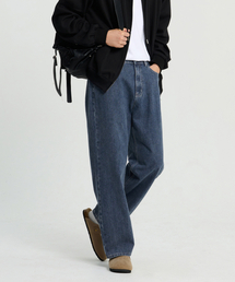CREEDMENS（クリードマンズ）の「クリーンセミワイドハーフバンディングデニムパンツ（ダークブルー）（デニムパンツ）」