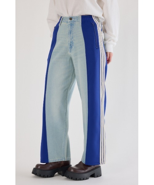 RODEO CROWNS WIDE BOWL（ロデオクラウンズワイドボウル）の「カスタムトラック デニムパンツ（デニムパンツ・レディース・ブラック系その他/イエロー系その他/ブルー系その他・SMALL/MEDIUM/LARGE）」の2枚目の写真