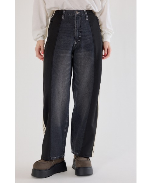 RODEO CROWNS WIDE BOWL（ロデオクラウンズワイドボウル）の「カスタムトラック デニムパンツ（デニムパンツ・レディース・ブラック系その他/イエロー系その他/ブルー系その他・SMALL/MEDIUM/LARGE）」の8枚目の写真