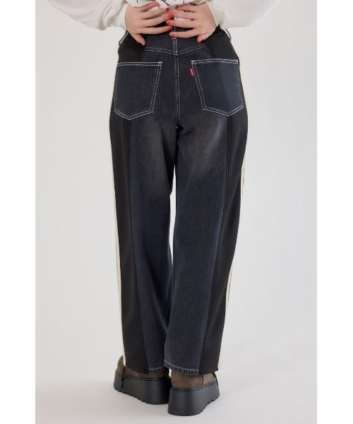 RODEO CROWNS WIDE BOWL（ロデオクラウンズワイドボウル）の「カスタムトラック デニムパンツ（デニムパンツ・レディース・ブラック系その他/イエロー系その他/ブルー系その他・SMALL/MEDIUM/LARGE）」の10枚目の写真