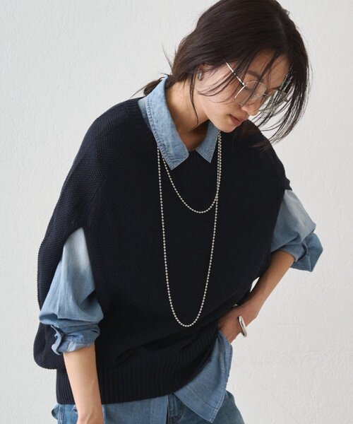 GALENA（LOUNGEDRESS）（ガレナ）の「【GALENA/ガレナ】ボールチェーンネックレス（ネックレス・レディース・シルバー・FREE）」の3枚目の写真