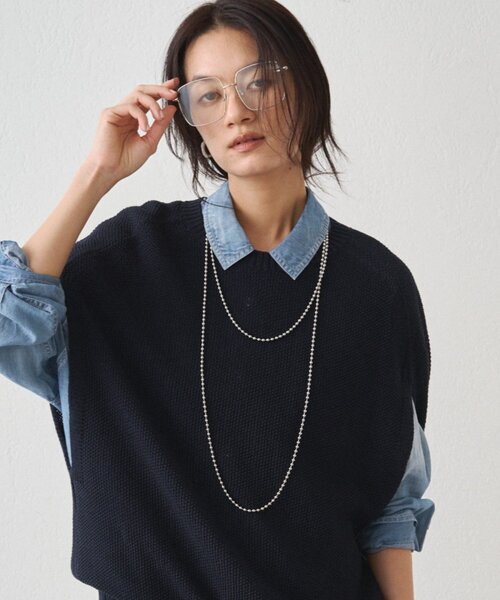GALENA（LOUNGEDRESS）（ガレナ）の「【GALENA/ガレナ】ボールチェーンネックレス（ネックレス・レディース・シルバー・FREE）」の4枚目の写真