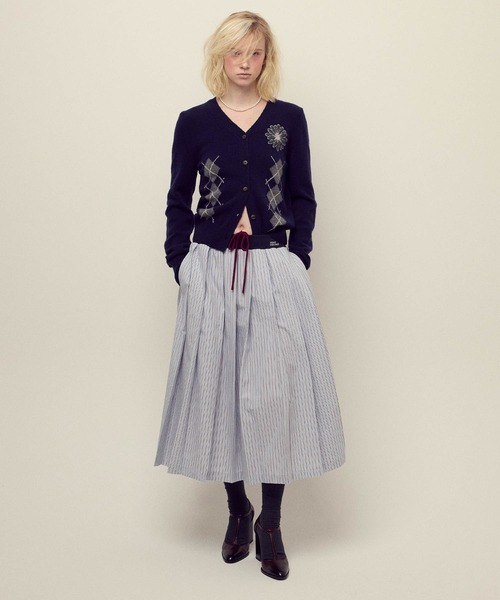 Mardi Mercredi カシミヤ ブレンド カーディガン Mardi Mercredi（マルディメクルディ） カーディガン CASHMERE BLENDED