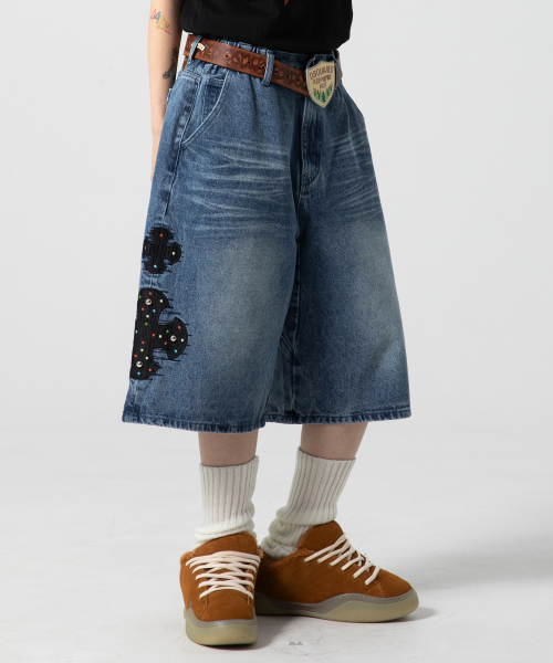 GLACK(グラック)の「GP132 ジュエルクロスデニムバミューダパンツ (インディゴ)(その他パンツ・レディース・その他・SMALL/MEDIUM/LARGE)」の7枚目の写真