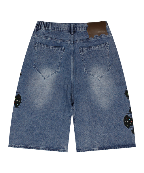 GLACK(グラック)の「GP132 ジュエルクロスデニムバミューダパンツ (インディゴ)(その他パンツ・レディース・その他・SMALL/MEDIUM/LARGE)」の10枚目の写真