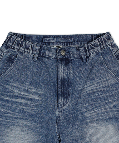 GLACK(グラック)の「GP132 ジュエルクロスデニムバミューダパンツ (インディゴ)(その他パンツ・レディース・その他・SMALL/MEDIUM/LARGE)」の2枚目の写真