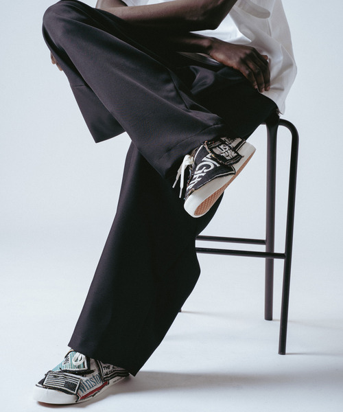 yoshiokubo（ヨシオクボ）の「yoshiokubo ヨシオクボ / MULTI-LOGO PATCH SHOES マルチロゴパッチワークシューズ スニーカー / YKS26906（スニーカー・メンズ・ブラック・28.0cm/27.5cm/26.0cm）」の3枚目の写真