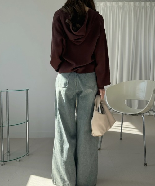 TREOVER(トレオーバー)の「こなれ感を演出するヴィンテージワイドデニムパンツ(デニムパンツ・レディース・ブルー/ブラック/ライトブルー・MEDIUM/LARGE/LL)」の6枚目の写真