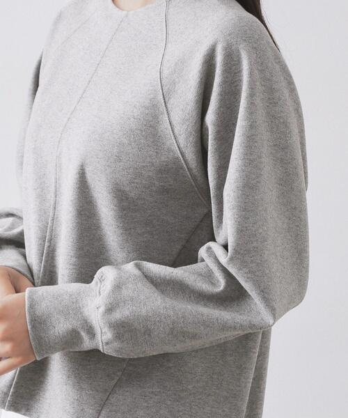 OPAQUE.CLIP(オペークドットクリップ)の「フォルムデザイントップス/セットアップ対応【洗濯機OK】(Tシャツ/カットソー・レディース・チャコールグレー/グレー・40/38)」の16枚目の写真