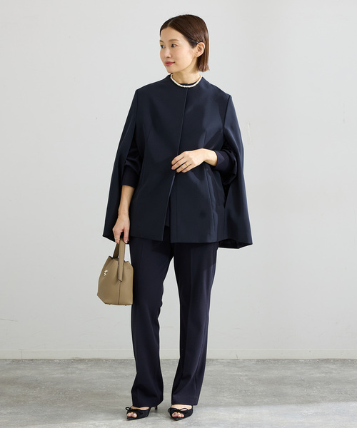 IENA(イエナ)の「《追加》ケープジャケット(その他アウター・レディース・ブラック系その他/ダークブルー・FREE)」の5枚目の写真