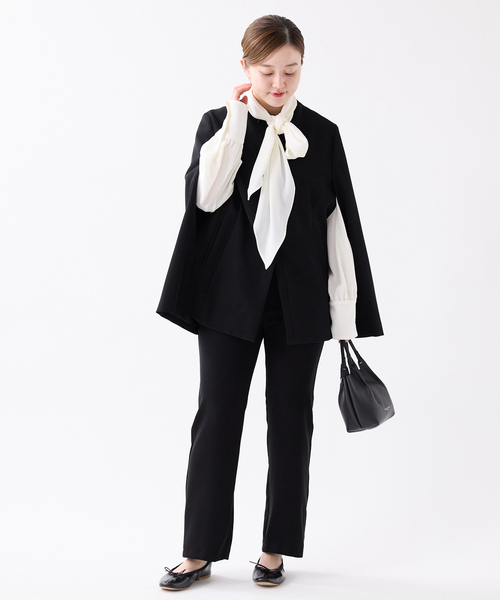 IENA(イエナ)の「《追加》ケープジャケット(その他アウター・レディース・ブラック系その他/ダークブルー・FREE)」の15枚目の写真