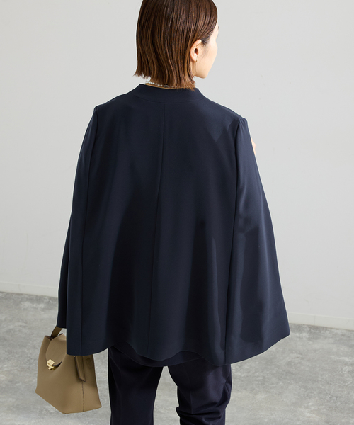 IENA(イエナ)の「《追加》ケープジャケット(その他アウター・レディース・ブラック系その他/ダークブルー・FREE)」の21枚目の写真
