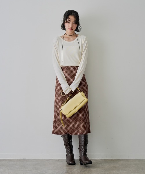 NOGLE（ノグル）の「【NOGLE/ノグル】カラーリブカットソー（Tシャツ/カットソー・レディース・ブルー/イエロー/ブラック/アイボリー/ピンク・FREE）」の22枚目の写真