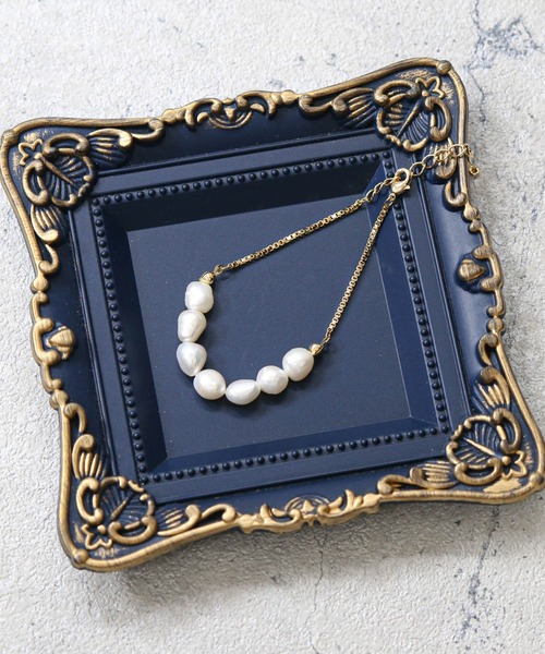 Gready Brilliant(グレディブリリアン)の「淡水パールブレスレット(ブレスレット・レディース・ゴールド・FREE)」の1枚目の写真