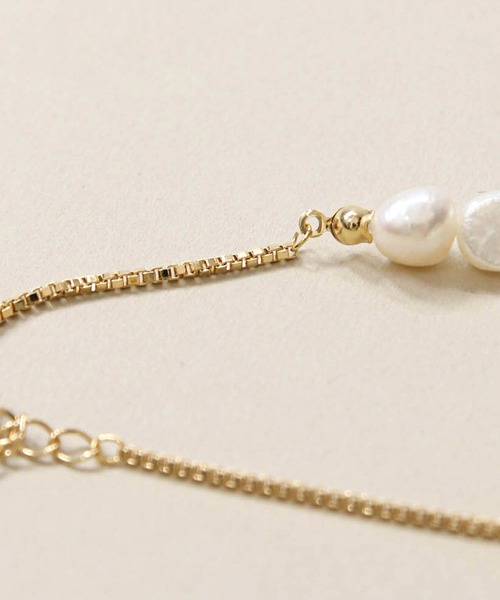 Gready Brilliant(グレディブリリアン)の「淡水パールブレスレット(ブレスレット・レディース・ゴールド・FREE)」の5枚目の写真