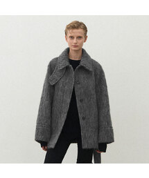 ATELIER NAIN(�A�g���G�i�C��)��HAIRY WOOL BELTED HALF COAT S(CT-1450)(�_�b�t���R�[�g)