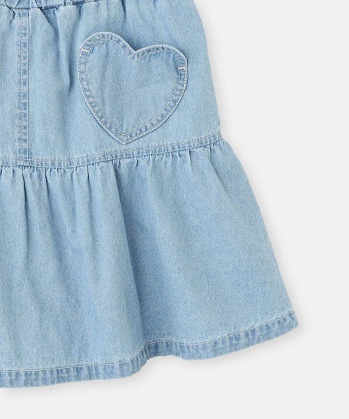 ROPE' PICNIC（ロペピクニック）の「【KIDS/キッズ】インパンツ付きハートポケットデニムスカート（デニムスカート・キッズ・ネイビー/サックスブルー・S/L/M）」の17枚目の写真