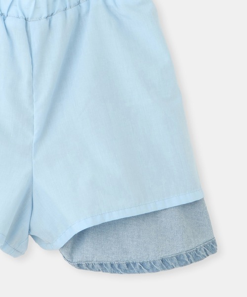 ROPE' PICNIC（ロペピクニック）の「【KIDS/キッズ】インパンツ付きハートポケットデニムスカート（デニムスカート・キッズ・ネイビー/サックスブルー・S/L/M）」の8枚目の写真