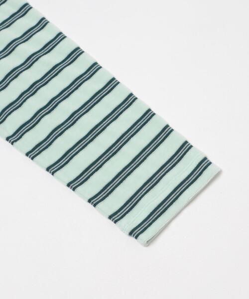 SENSE OF PLACE by URBAN RESEARCH(センスオブプレイスバイアーバンリサーチ)の「ベロアボーダーTシャツ(Tシャツ/カットソー・レディース・ネイビー/ベージュ/ミント・ONE)」の5枚目の写真